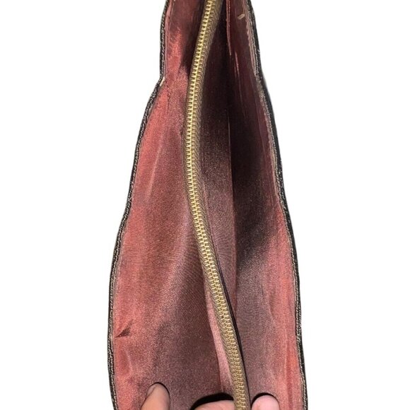 Vintage 1940s/1950s Brown Ador Bag Genuine Cord Clutch - Picture 3 of 5